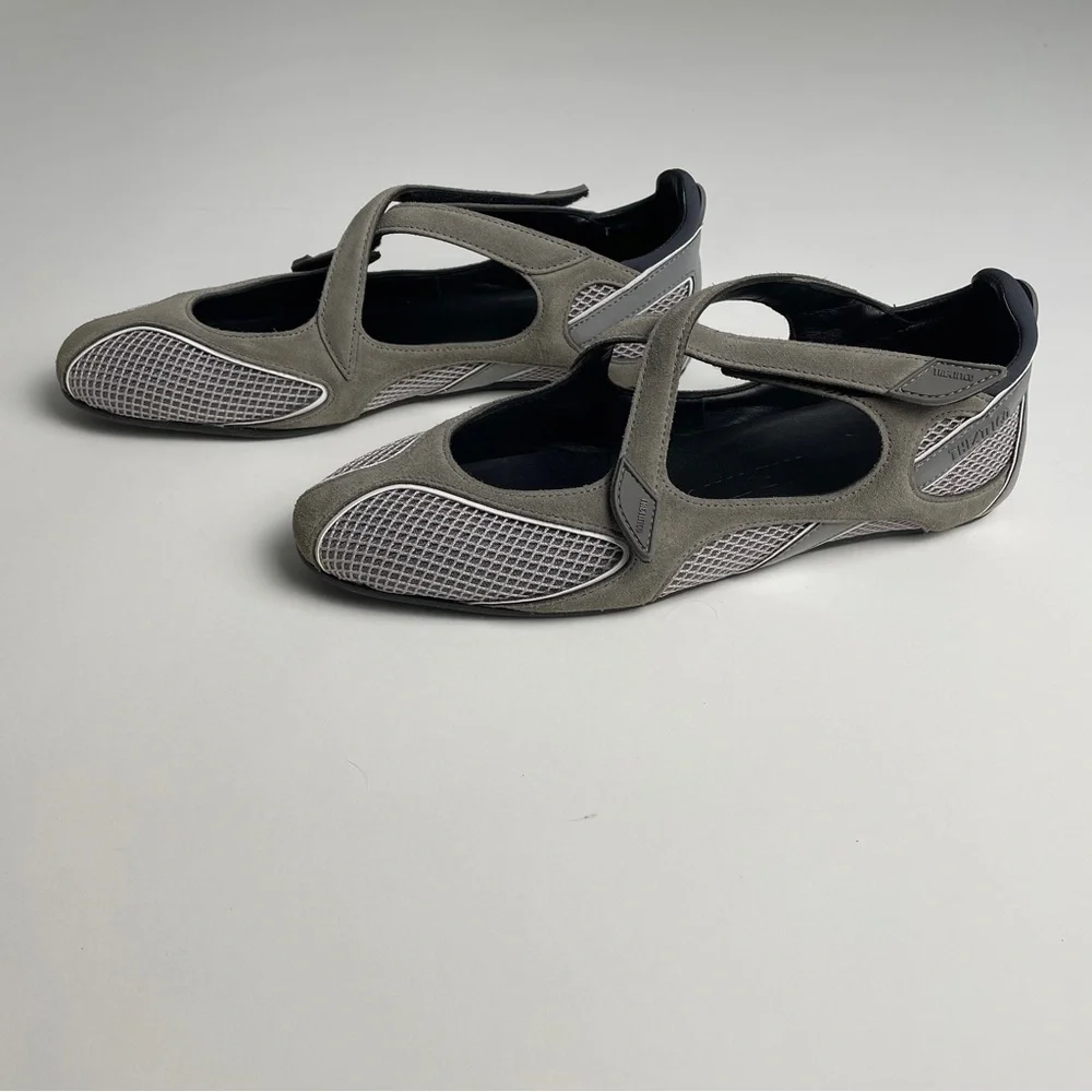 The Attico Floor01 Nomad Ballerina Flat Grey 39 - Picture 12 of 14